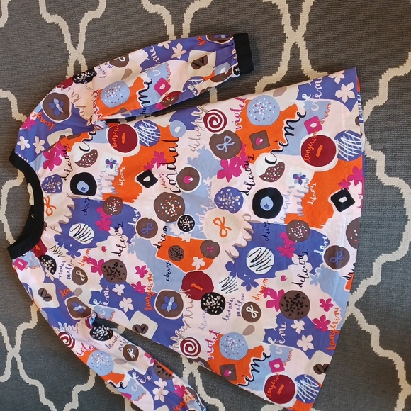 Kate Spade Skirt The Rules Grafitti Food Dress Girl's 10 - Picture 4 of 14